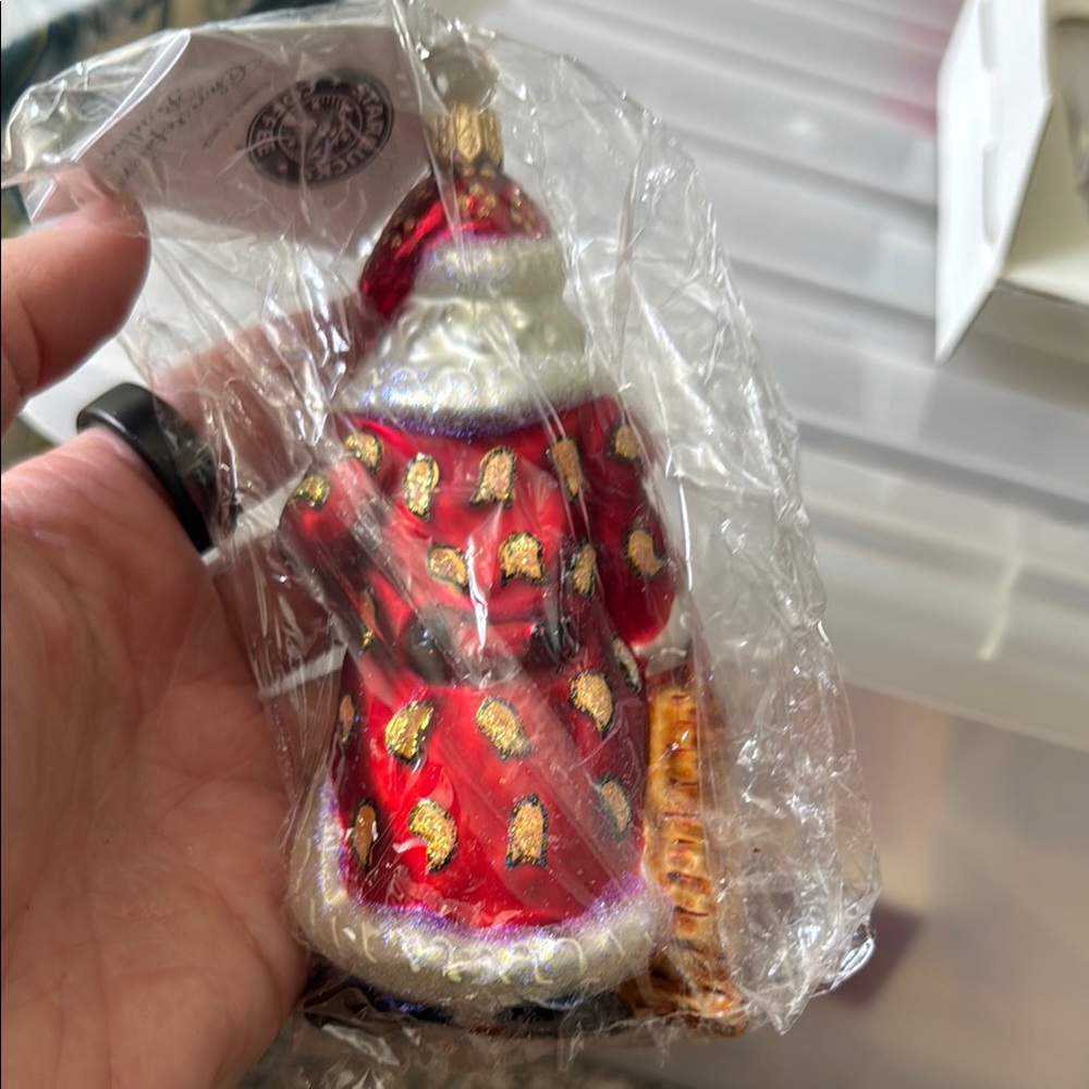 Christopher Radko Festive Santa Ornament - Picture 4 of 4